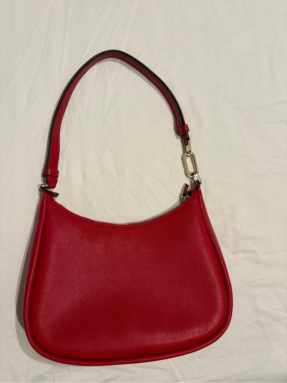 ❤️❤️Kate Spade Red Pebbled Leather Shoulder Bag with Matching Card Case❤️❤️ - Picture 5 of 9